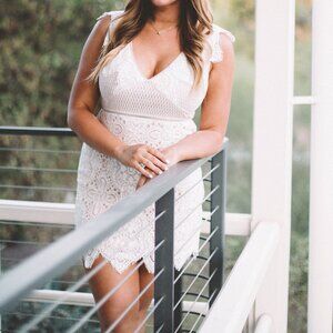 LUSH White Lace Dress